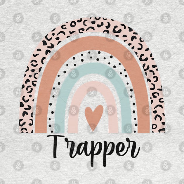 Trapper Rainbow Leopard Funny Trapper Gift by HeroGifts